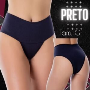 Calcinha G cós alto cor preta